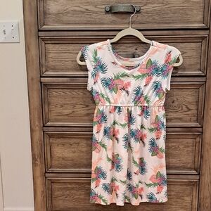 Jessica Simpson Floral Kids Dress - Pink, Green, Blue